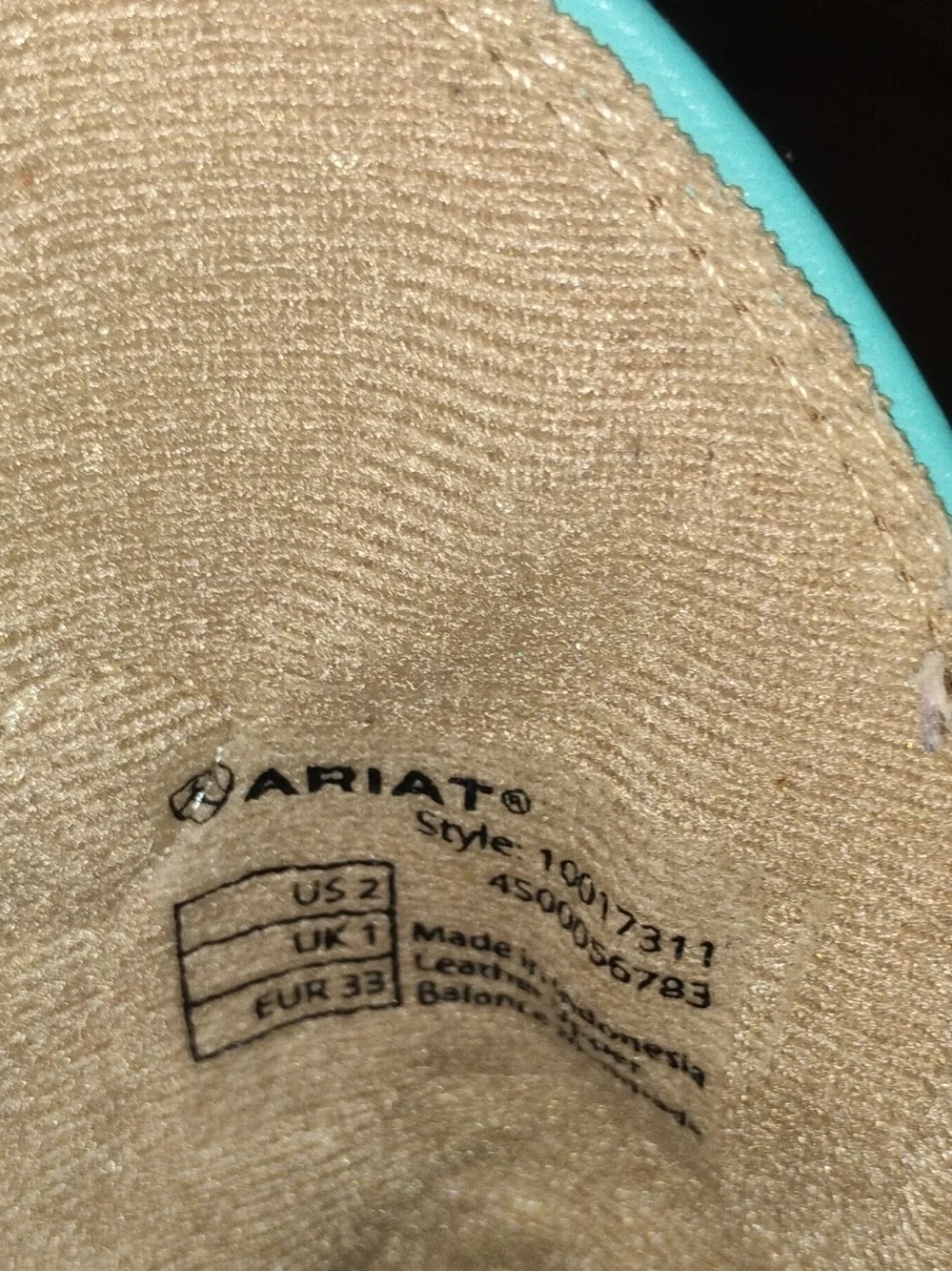 Ariat brown leather